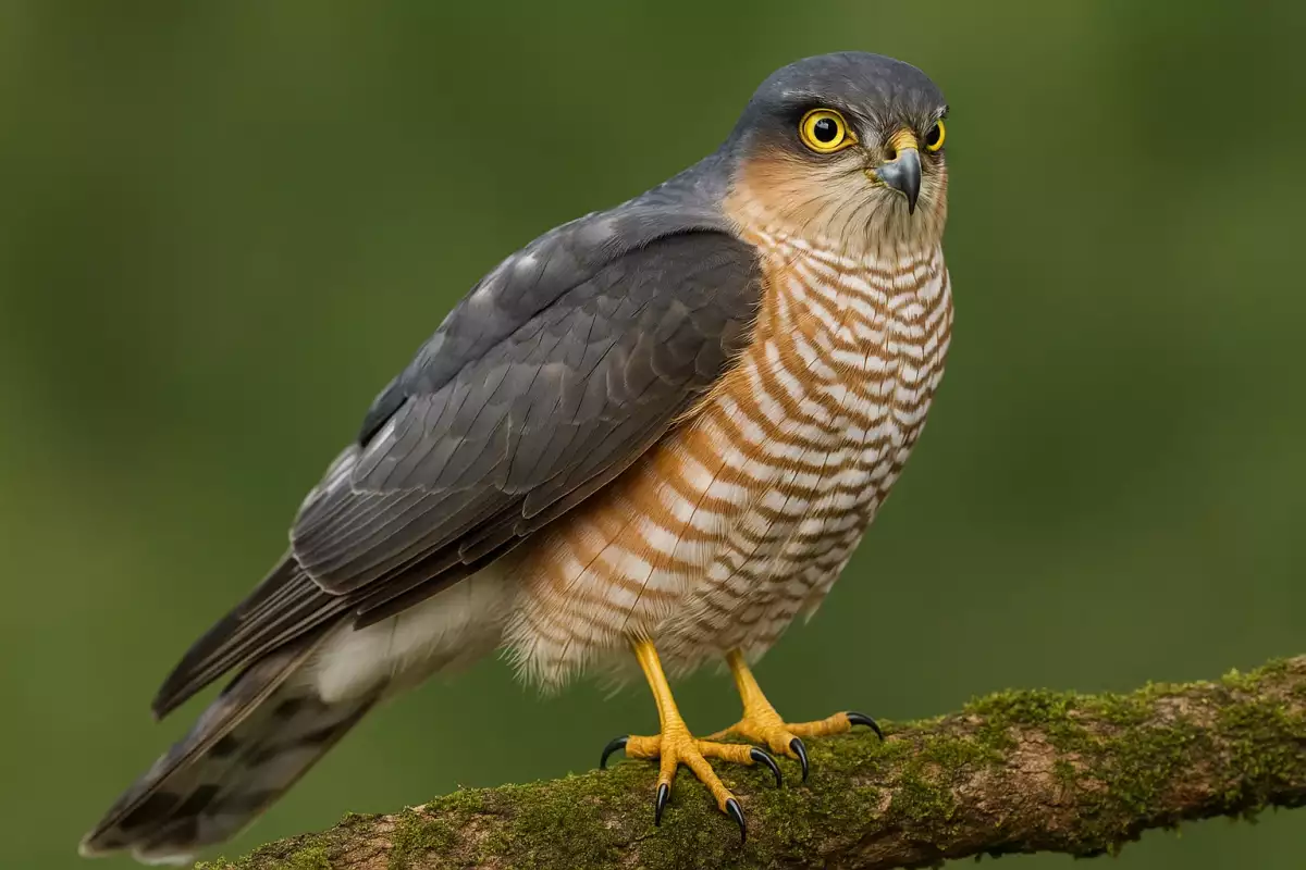 Gavilán común con pecho barrado