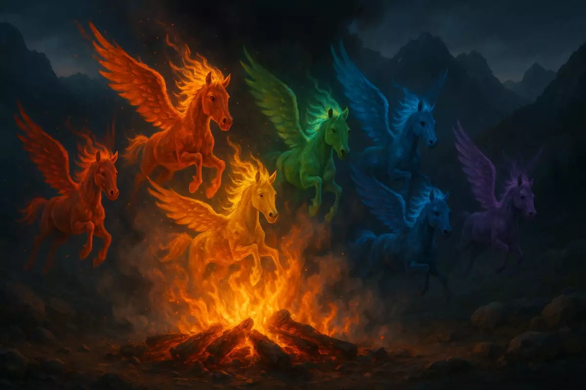 Caballucos del Diablo en vuelo