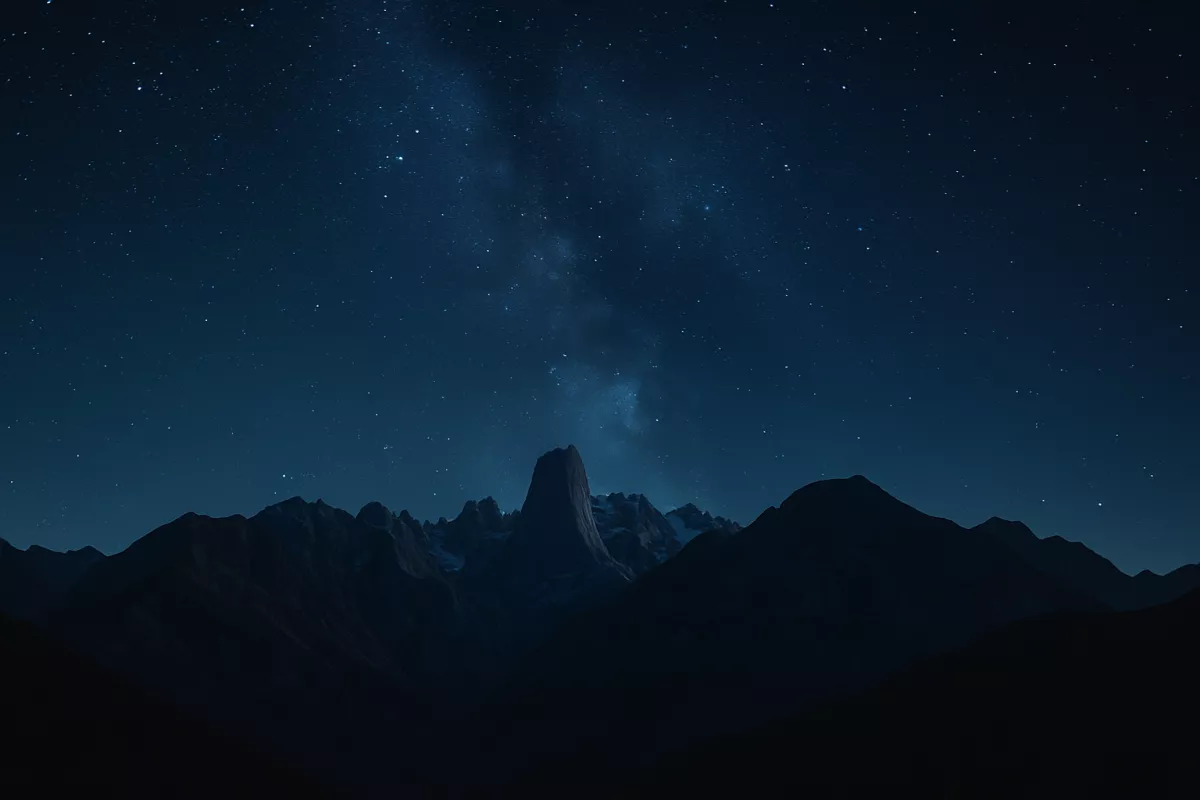 Cielo nocturno en los Picos de Europa