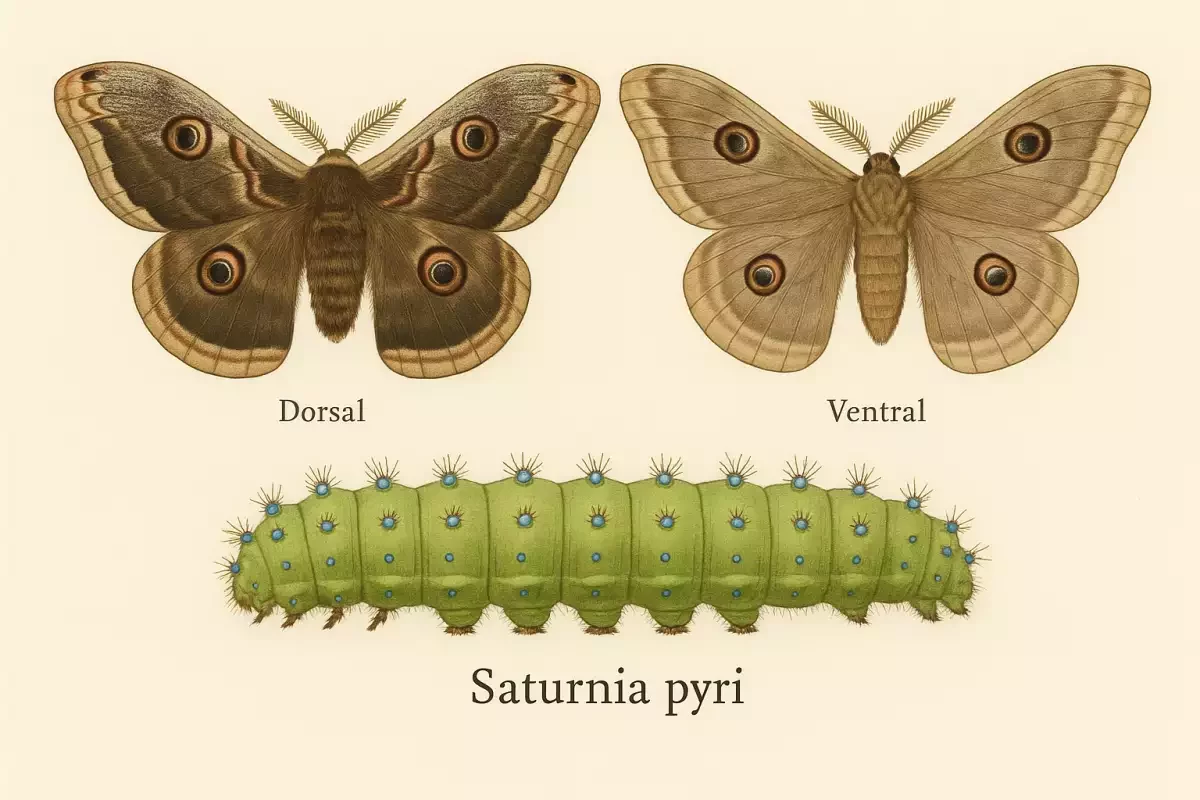 La polilla gigante de los Picos de Europa: Saturnia pyri y su valor ecológico