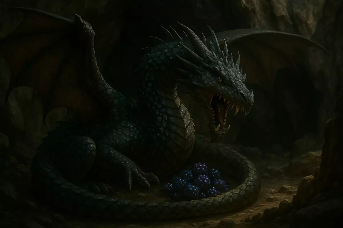 Cuélebre en sima de Ándara