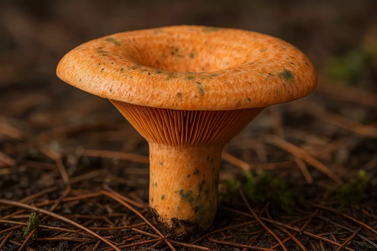 Níscalo de color anaranjado