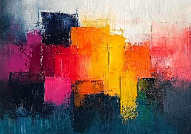 Cuadro abstracto Esencia Mediterránea