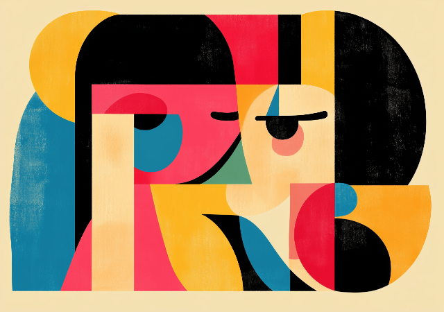 cuadro abstracto Mujeres