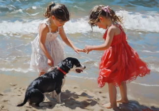 cuadro Risas y Patas