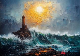 cuadro de Faro en el Cantábrico