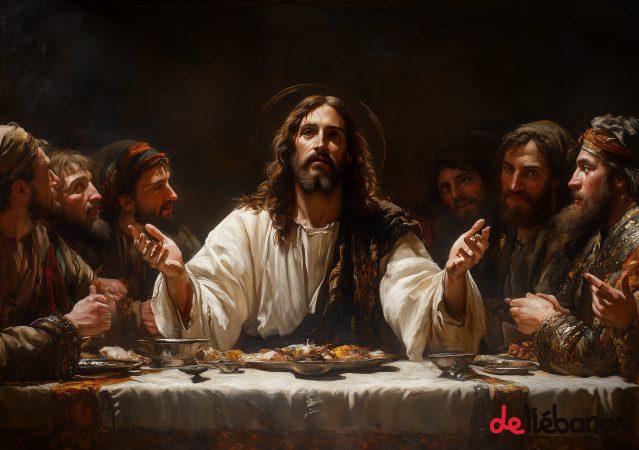 cuadro La última cena, Jesus