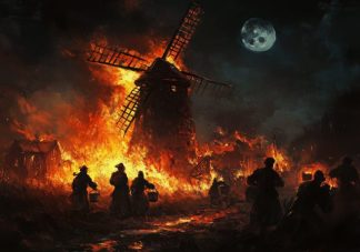 cuadro Llamas Manchegas