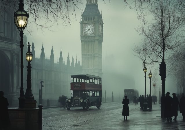 cuadro ciudad de Londres 1920