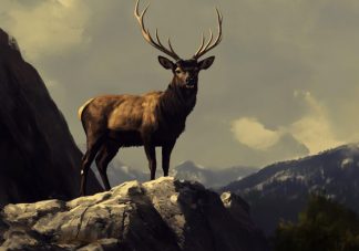 cuadro Elegancia Salvaje, ciervo