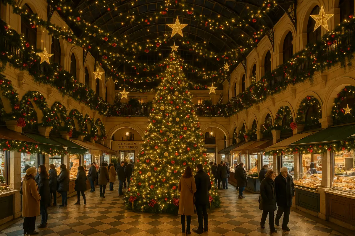 Mercado de Navidad — Plaza de Pombo