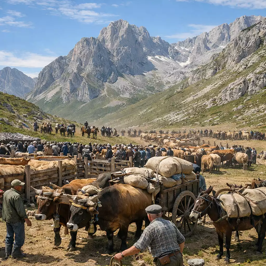 Áliva: cuando el ganado sube a las nubes