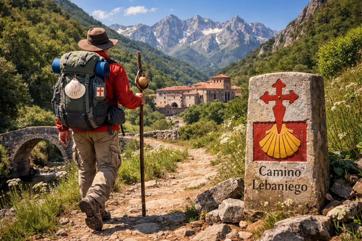 El camino lebaniego, la cruz de cristo
